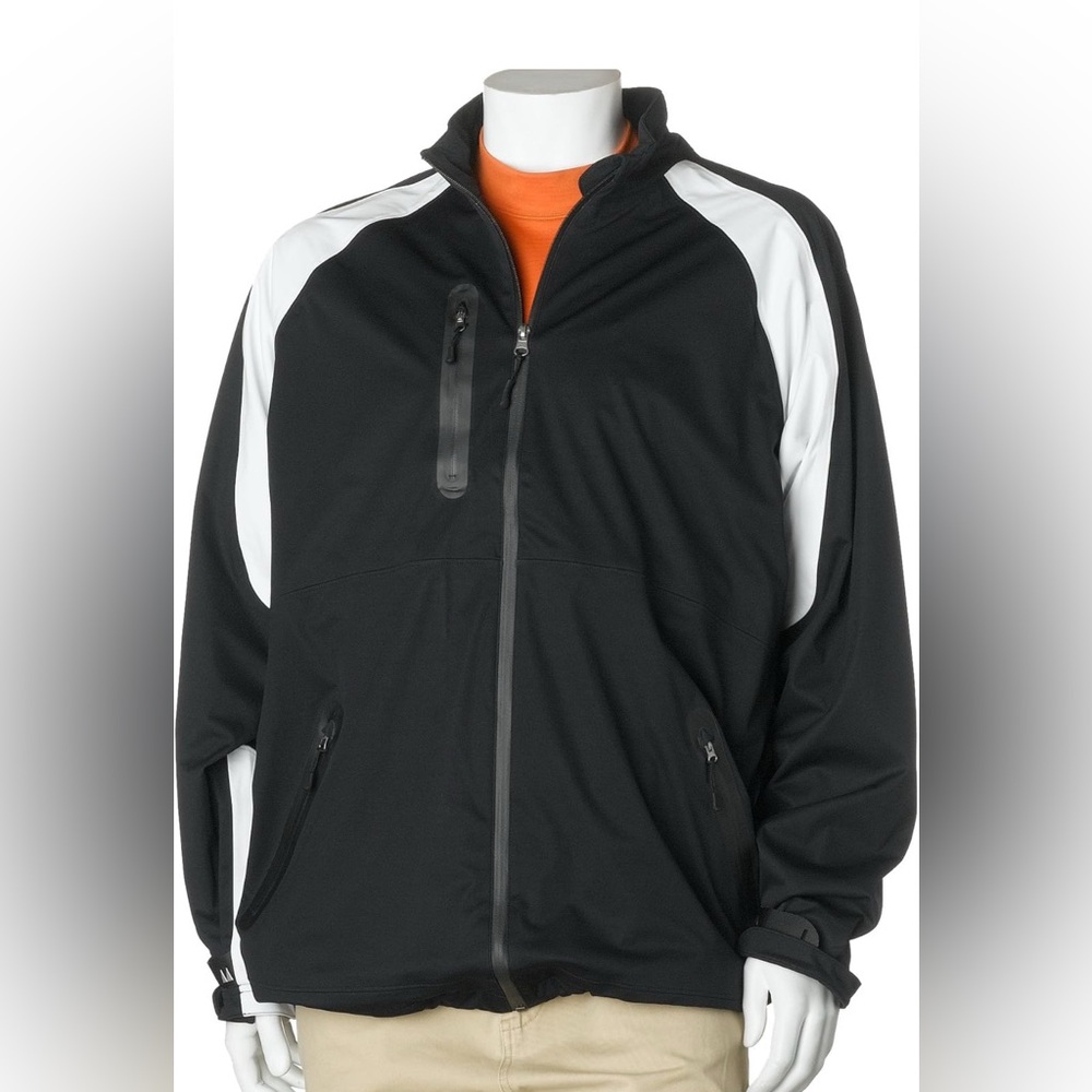 Greg Norman Black Men's waterproof Golf Jacket